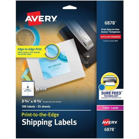 AVERY Label, Color, 3.75X4.75, We 5PK AVE6878